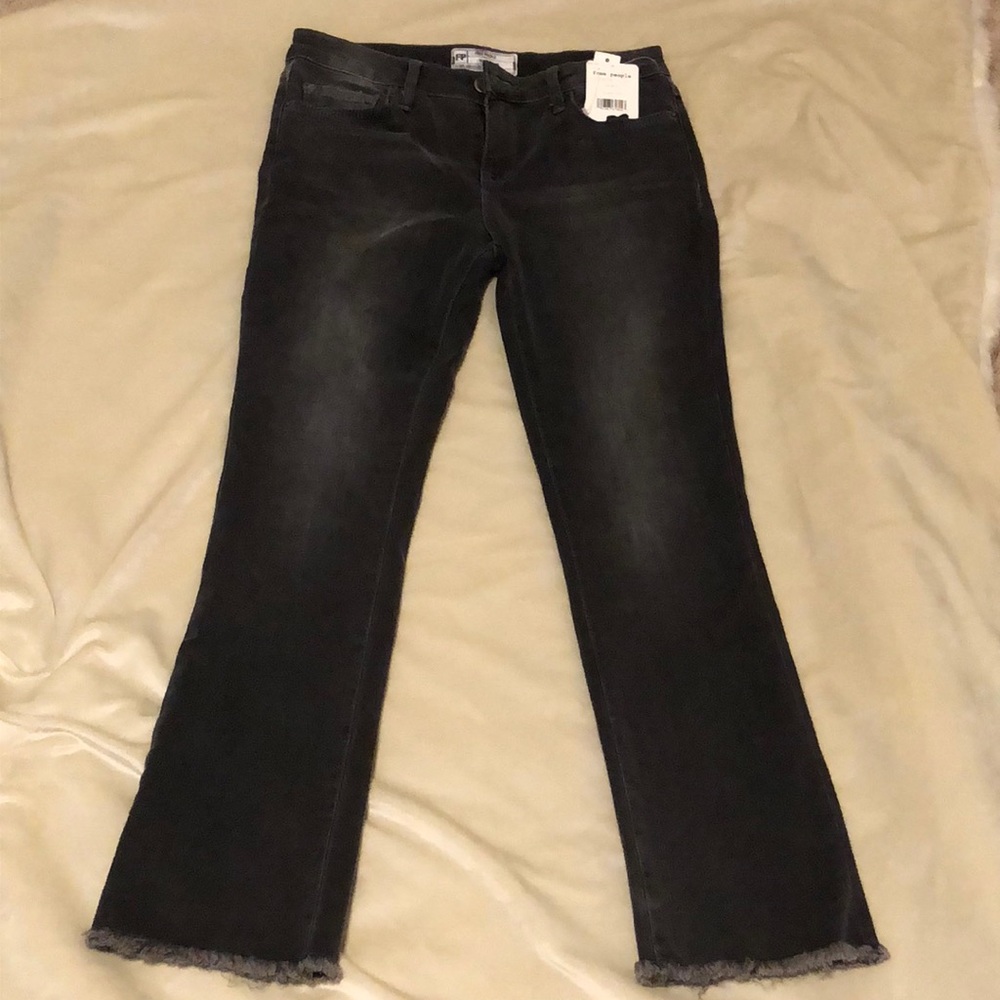 Free People Mid rise black jeans NWT!
